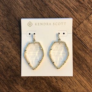 Kendra Scott Clear Crackle Corley earrings